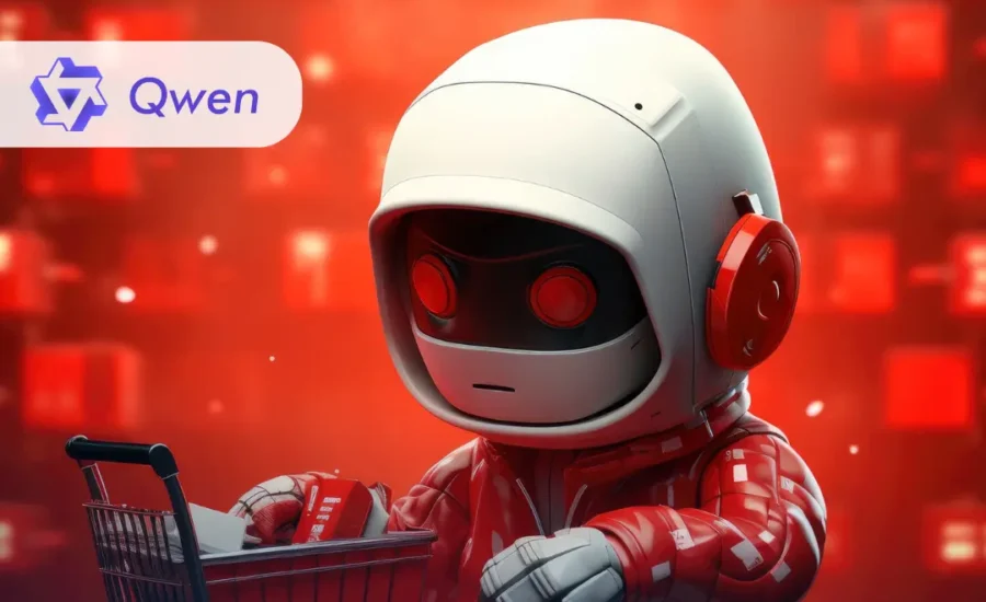 Ilustrácia AI nástroja Qwen pre online kurz o umelej inteligencii.