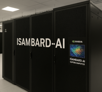 Moderný superpočítač Isambard AI od spoločnosti NVIDIA v dátovom centre vo Veľkej Británii
