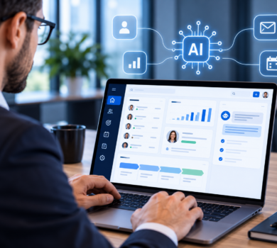 AI CRM systém pre firmy na správu zákazníkov a obchodných dát