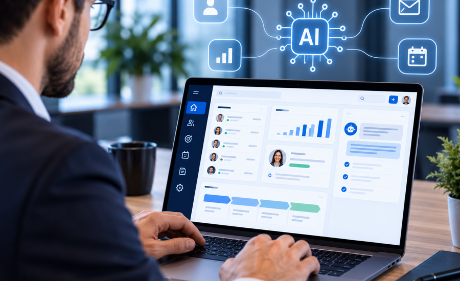 AI CRM systém pre firmy na správu zákazníkov a obchodných dát