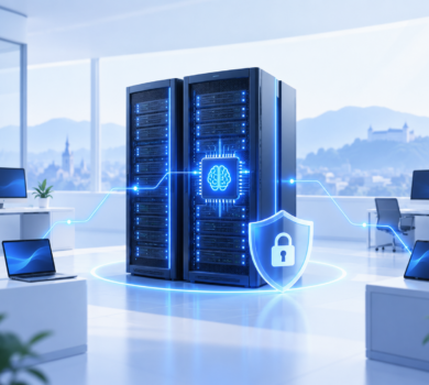AI server pre firmy na bezpečné lokálne spracovanie umelej inteligencie