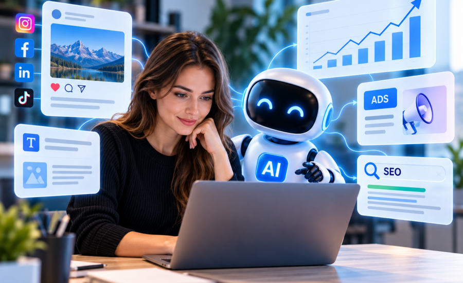AI v marketingu pri tvorbe obsahu, SEO a reklamných kampaní